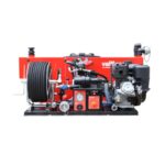 Ansamblu portabil pentru stingerea incendiilor - pompă cu membrană Vallfirest